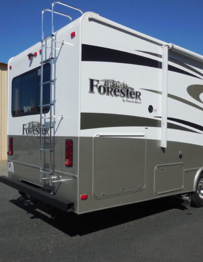 Forest River RV with repaired right rear side
